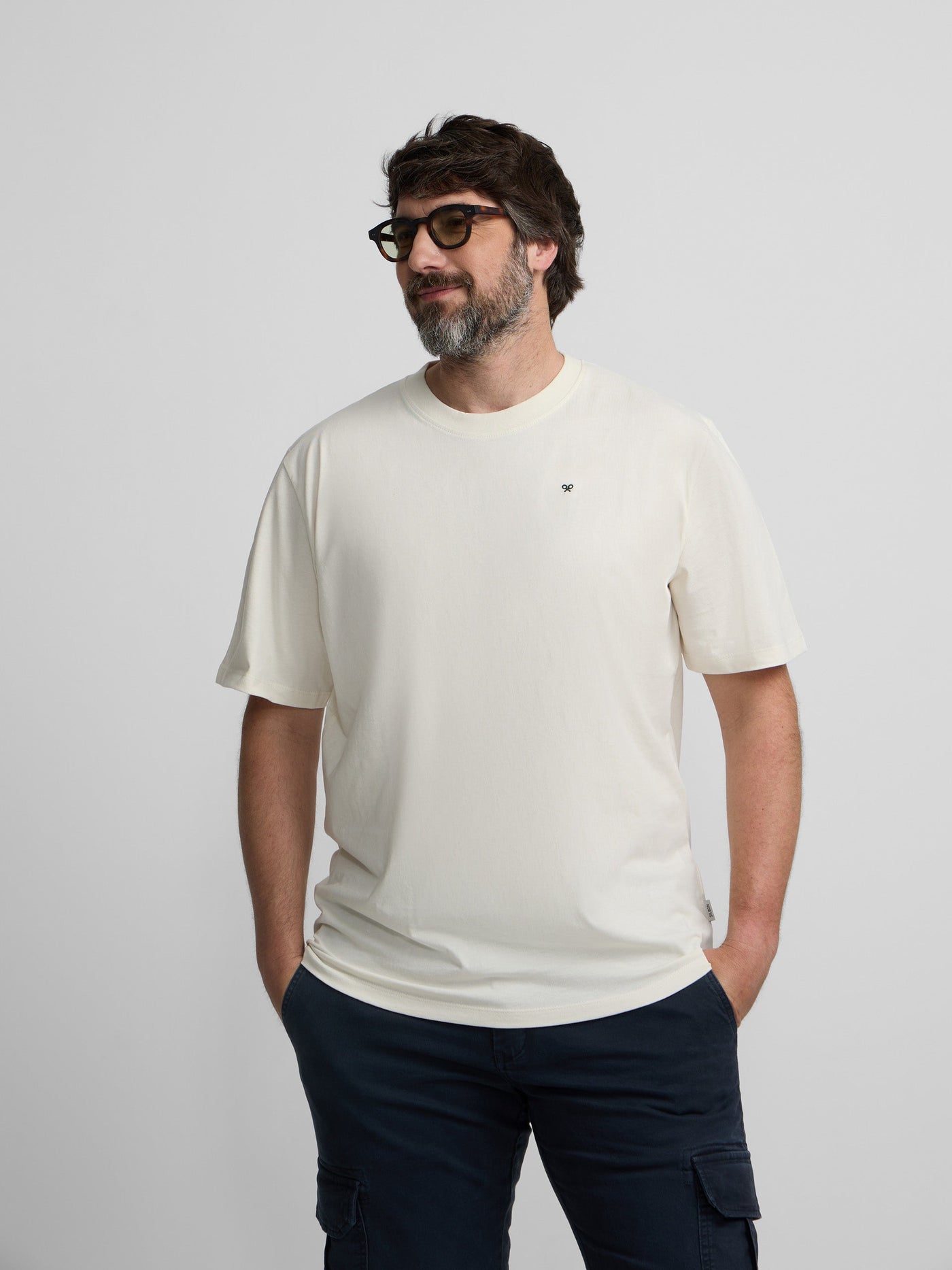Camiseta Silbon Hombre Country House Crema · imagen 9