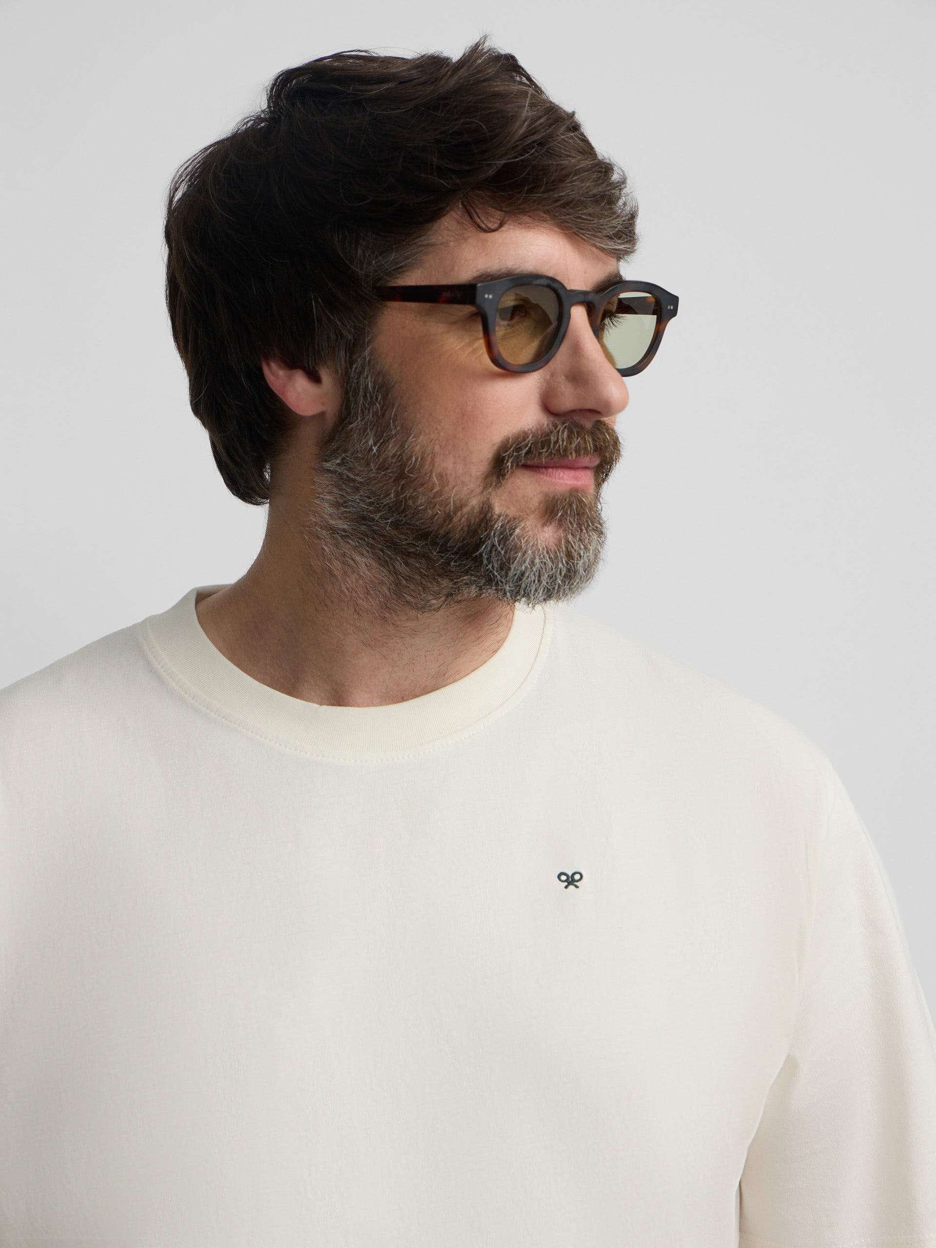 Camiseta Silbon Hombre Country House Crema · imagen 10