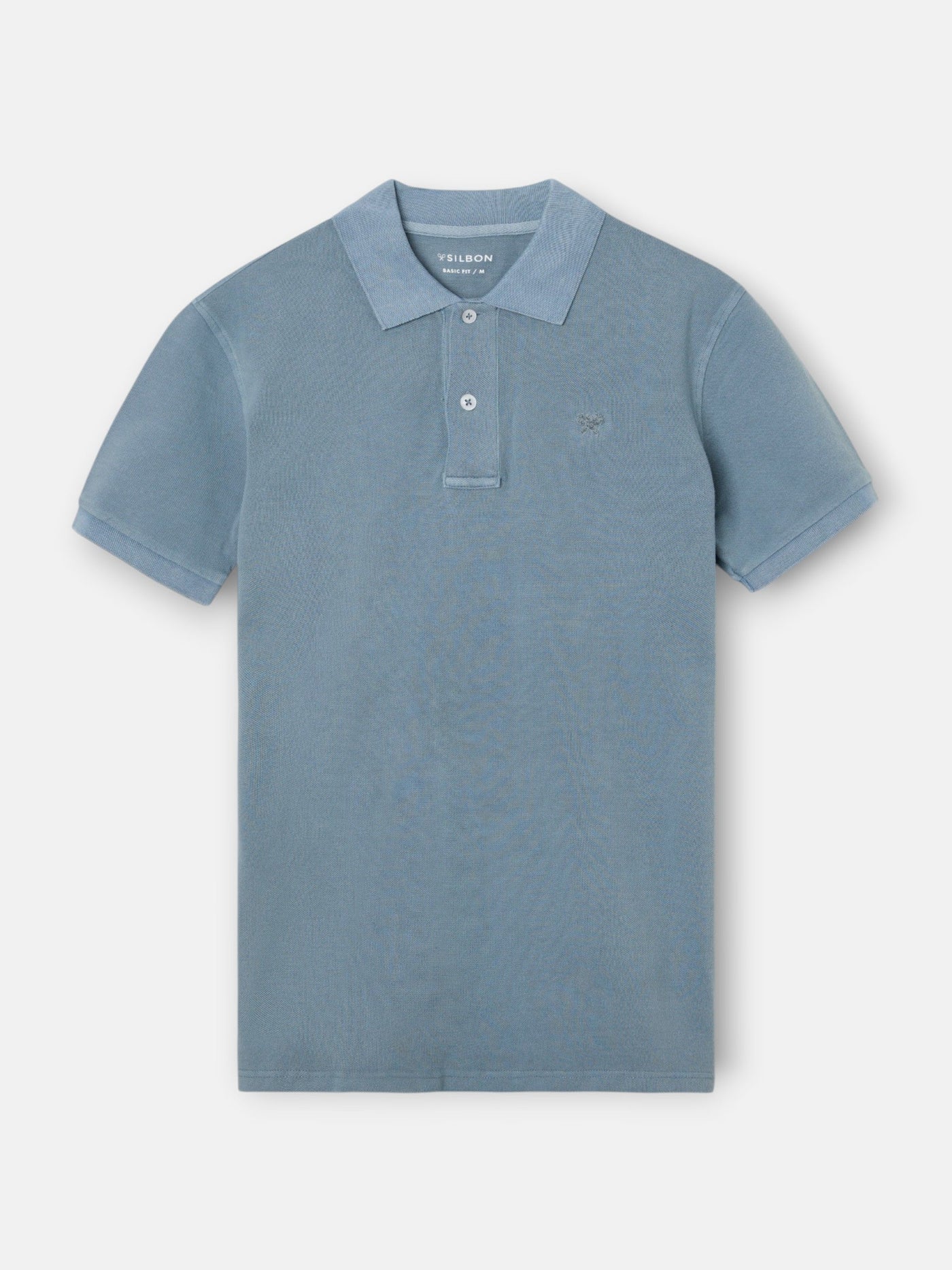 Polo Silbon Hombre Garment Dye Azul · imagen 5