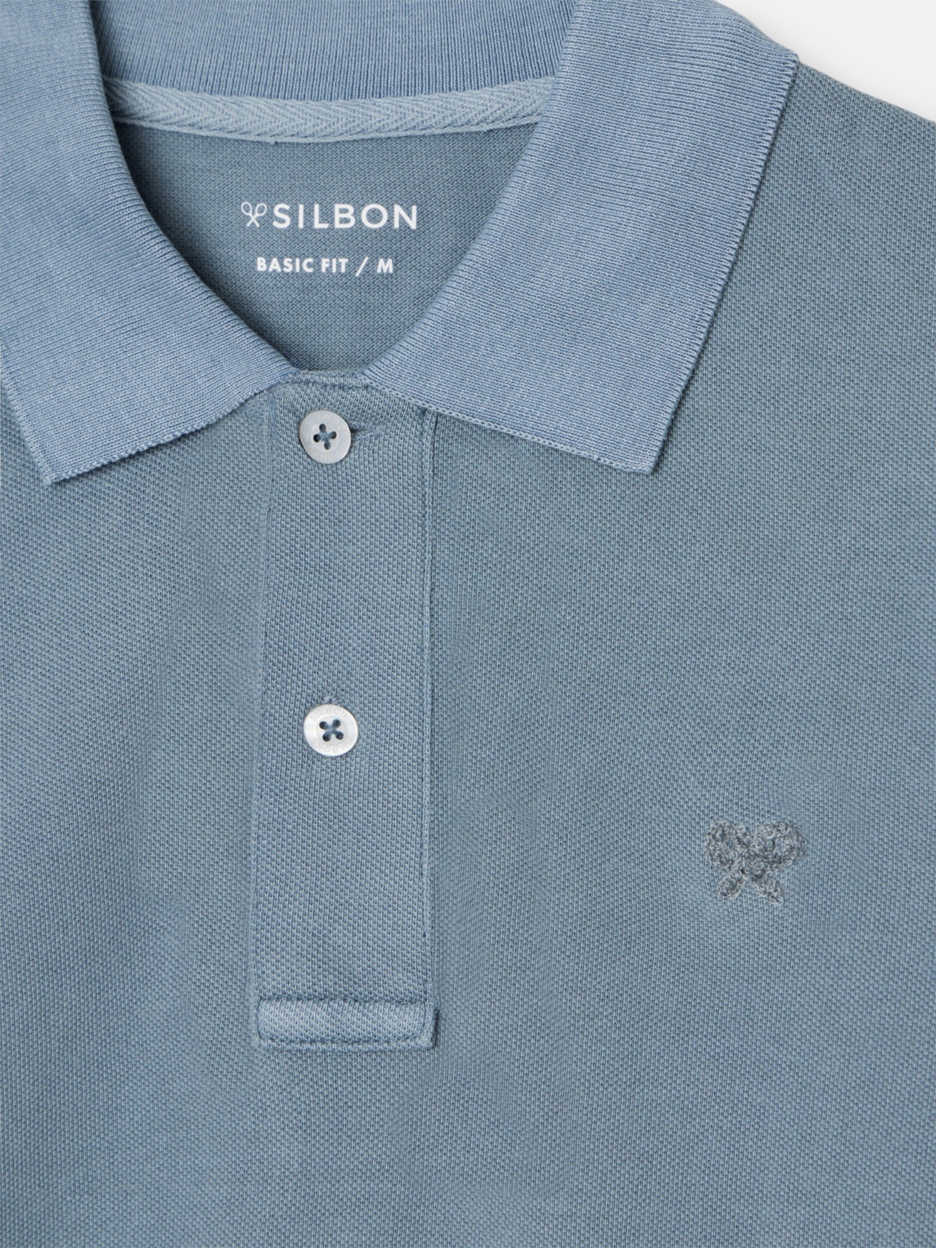 Polo Silbon Hombre Garment Dye Azul · imagen 2