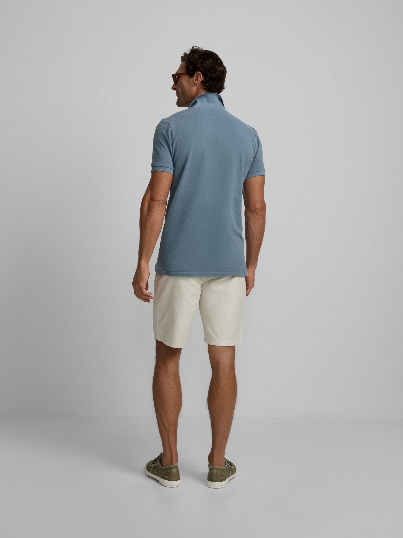 Polo Silbon Hombre Garment Dye Azul · imagen 8