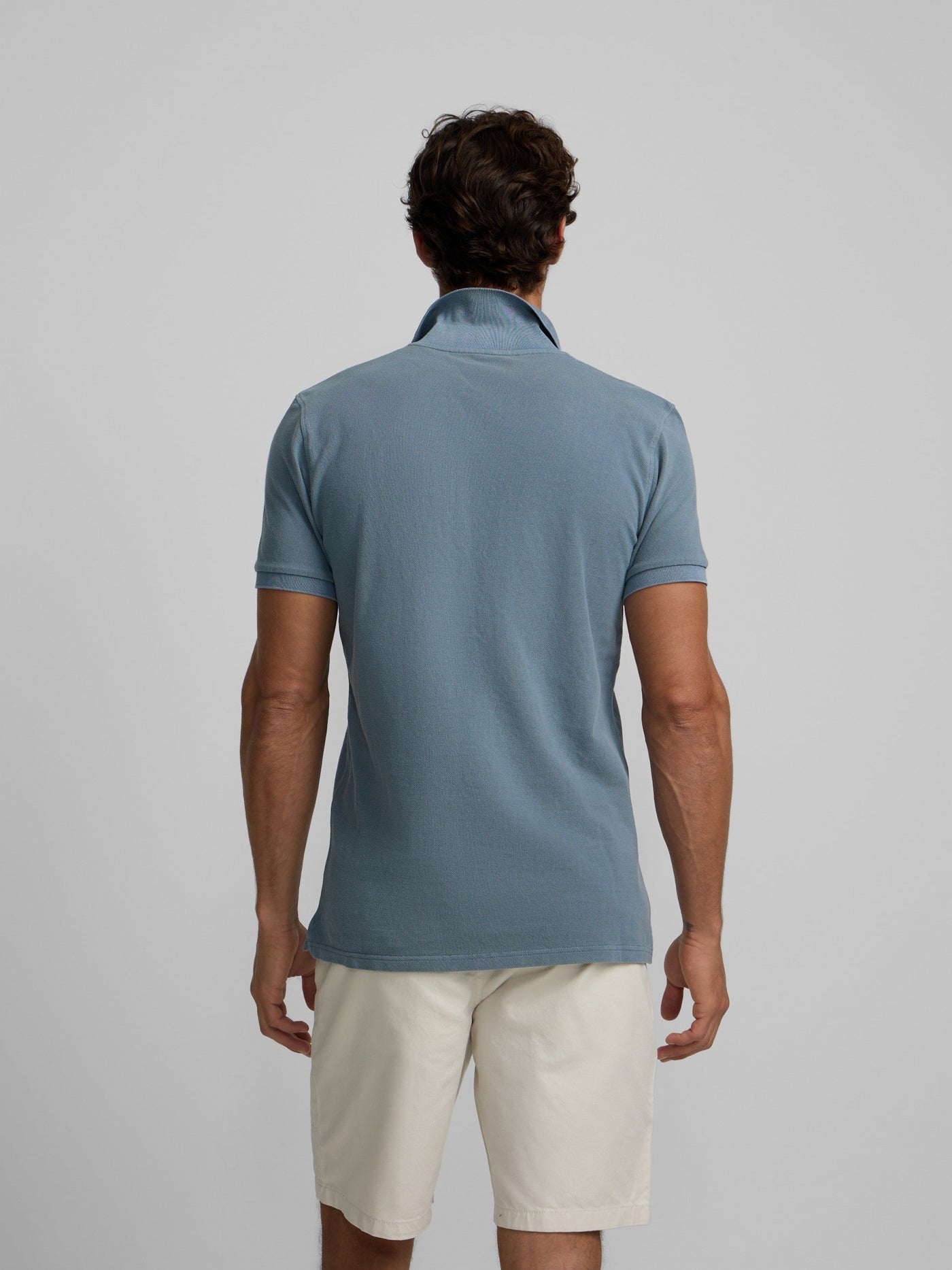 Polo Silbon Hombre Garment Dye Azul · imagen 9