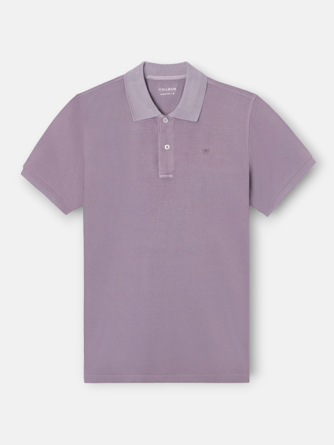 Polo Silbon Hombre Garment Dye Malva · imagen 5