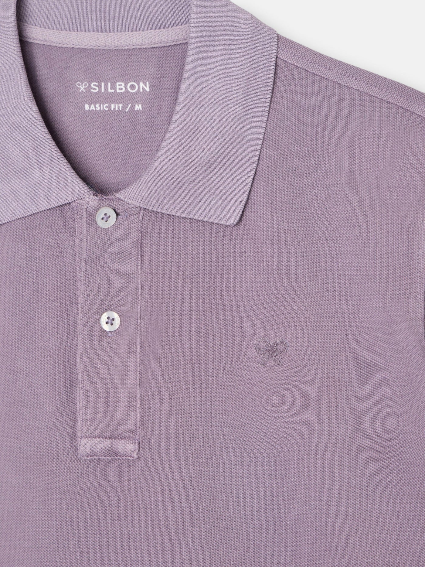 Polo Silbon Hombre Garment Dye Malva · imagen 2