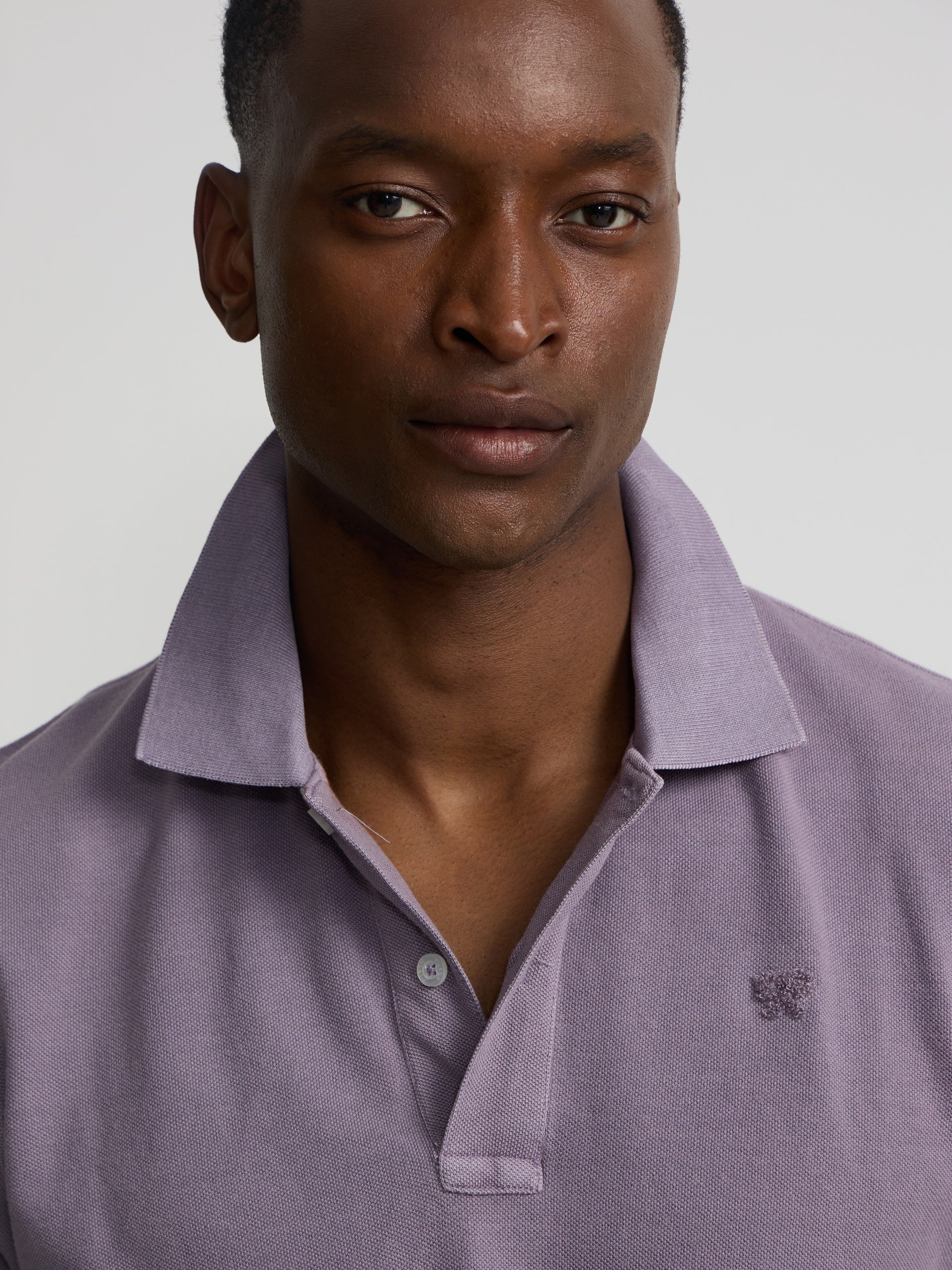 Polo Silbon Hombre Garment Dye Malva · imagen 6