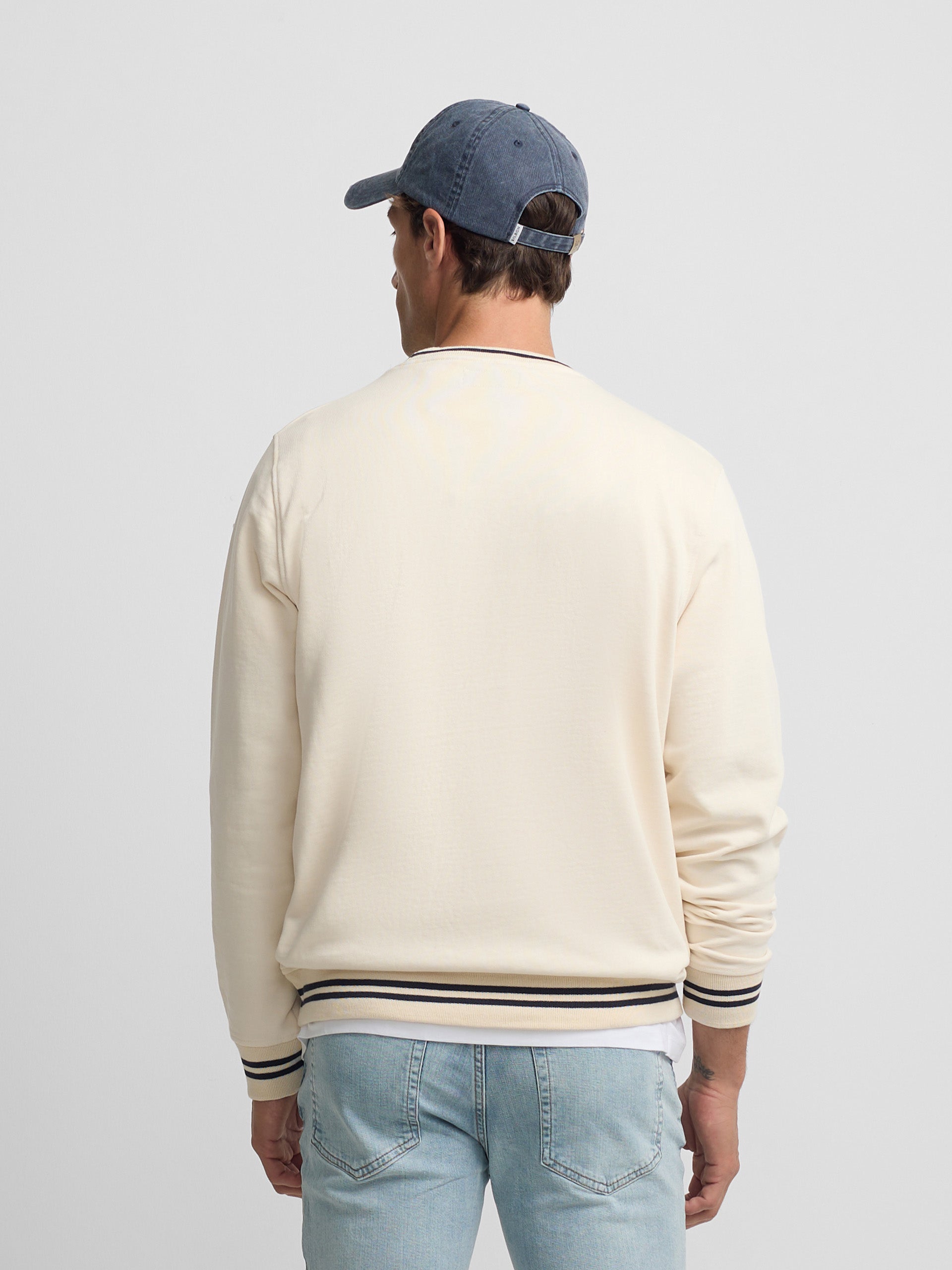 Sudadera Silbon Hombre Ribs Retro verde oscuro · imagen 3