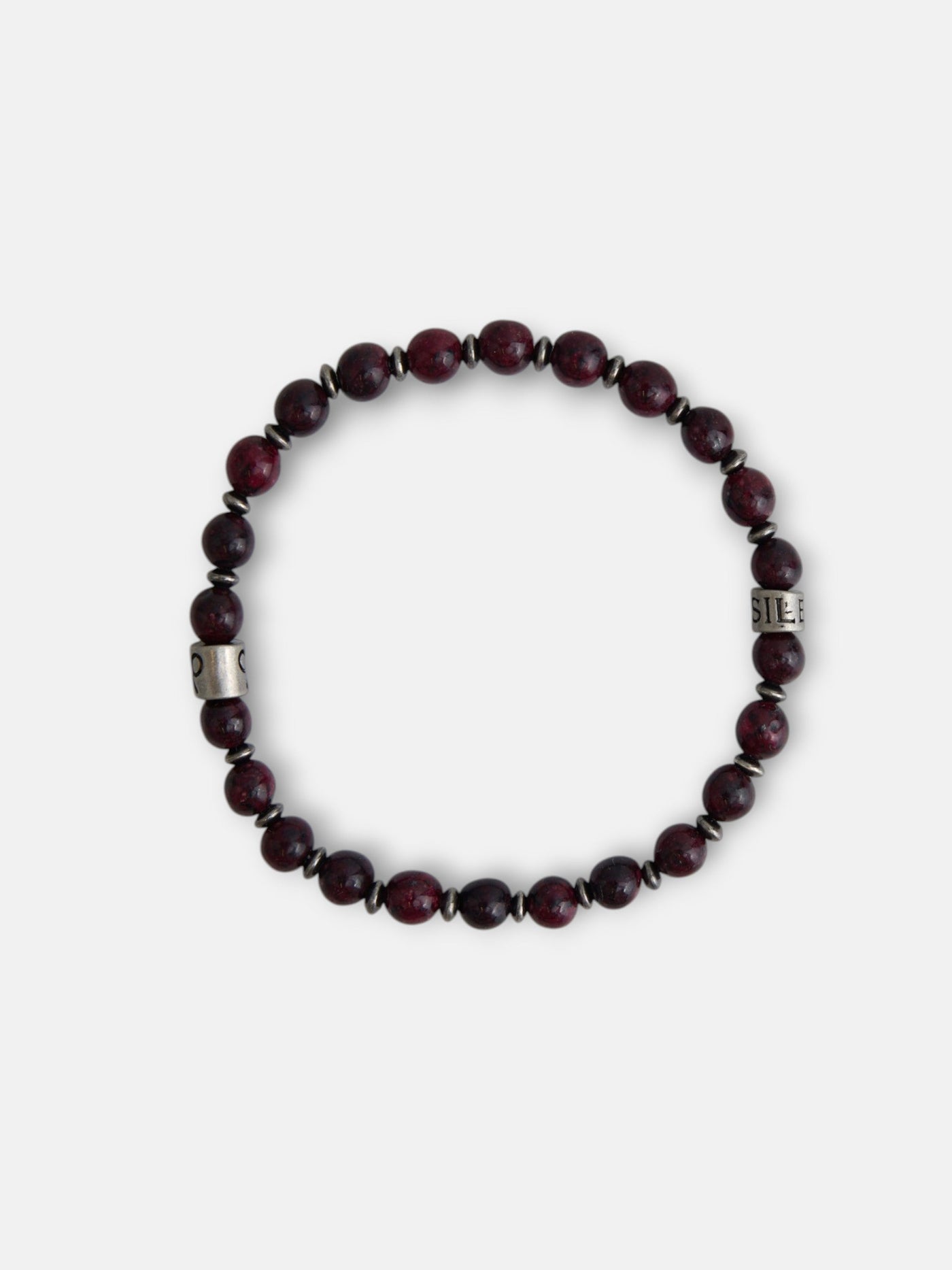 Pulsera Silbon Hombre Piedras Charm Marrón · imagen 1