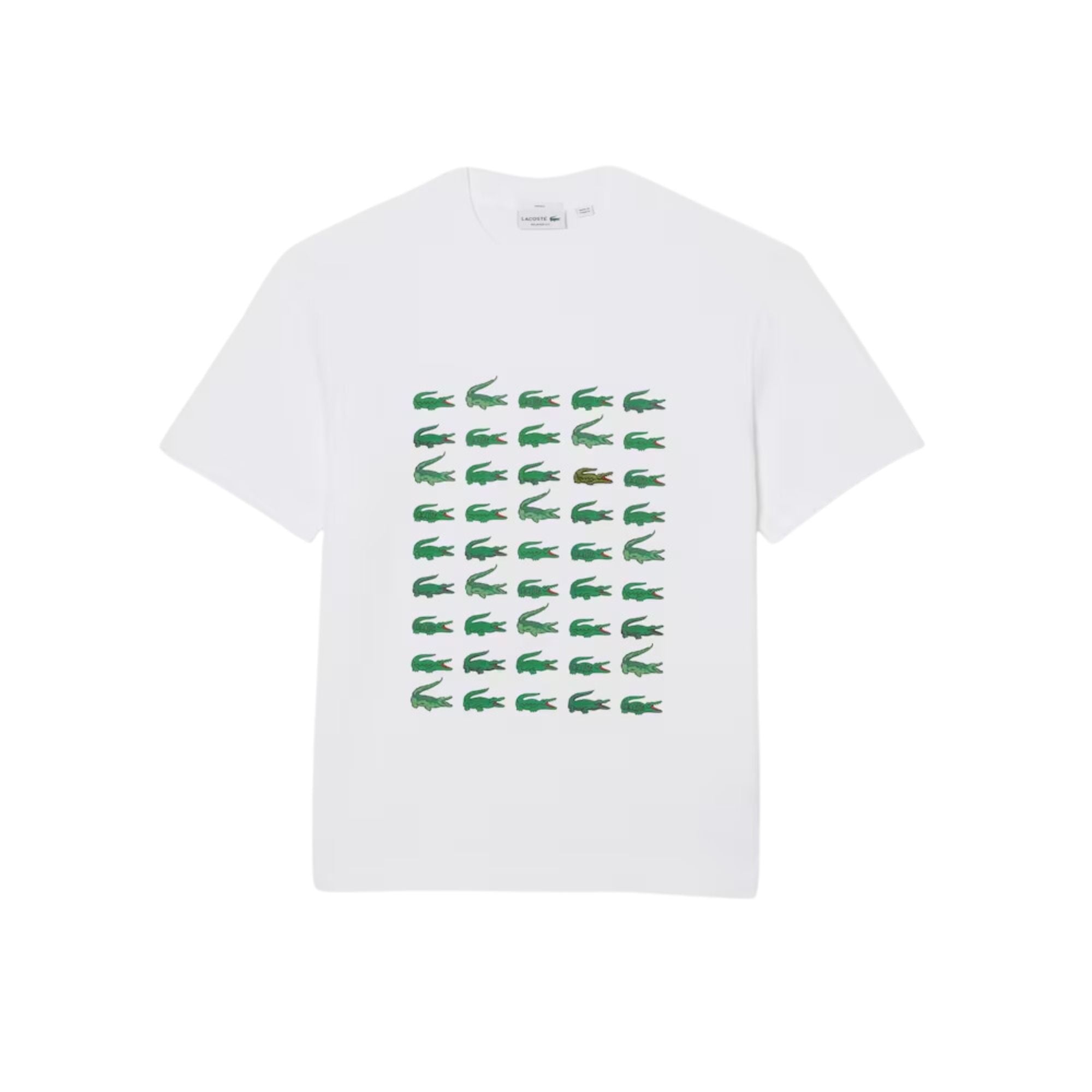 Camisetas Lacoste Hombre Tee-Shirt · Rojo Marron · imagen 3