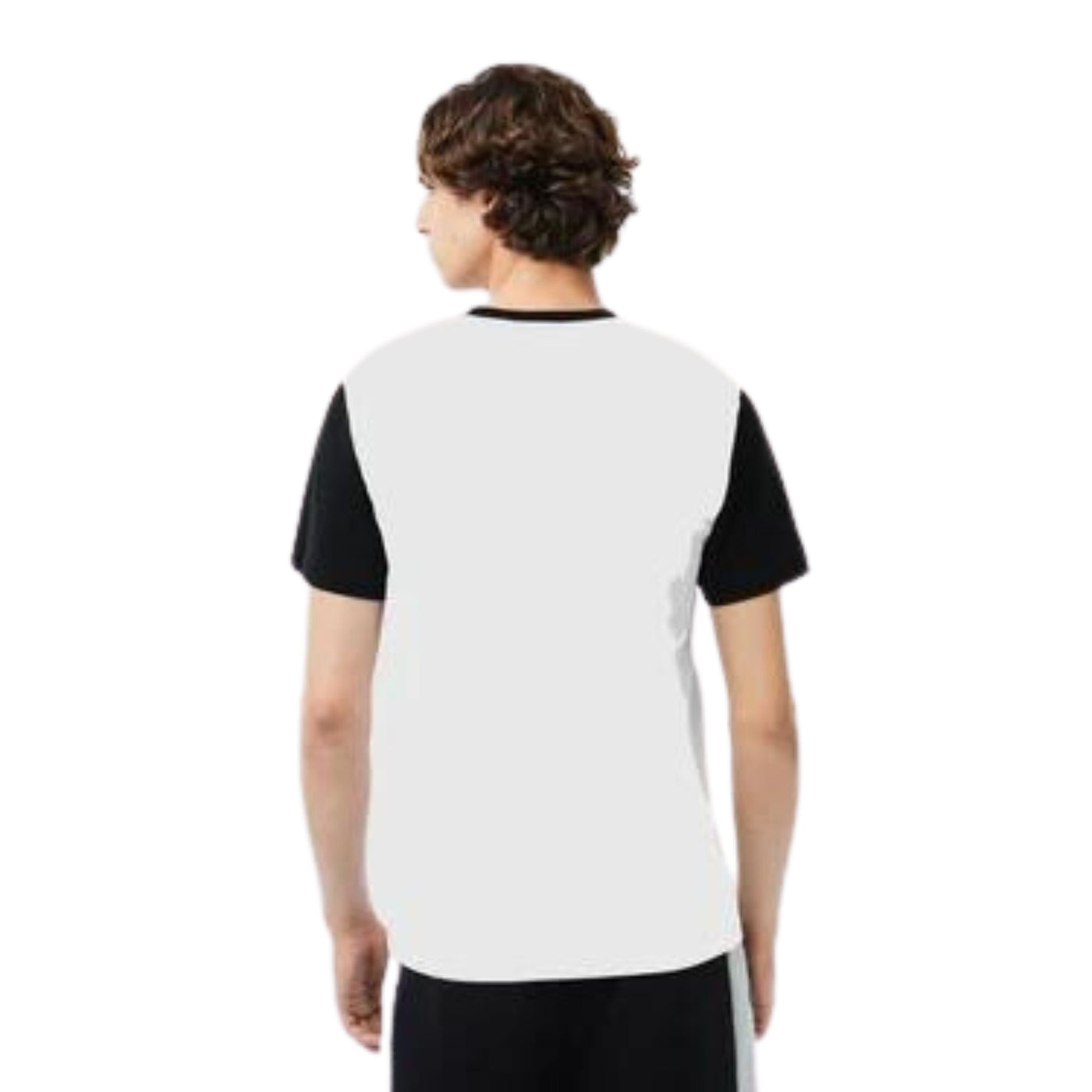 Camisetas Lacoste Hombre Tee-Shirt · Negro Rojo · imagen 3