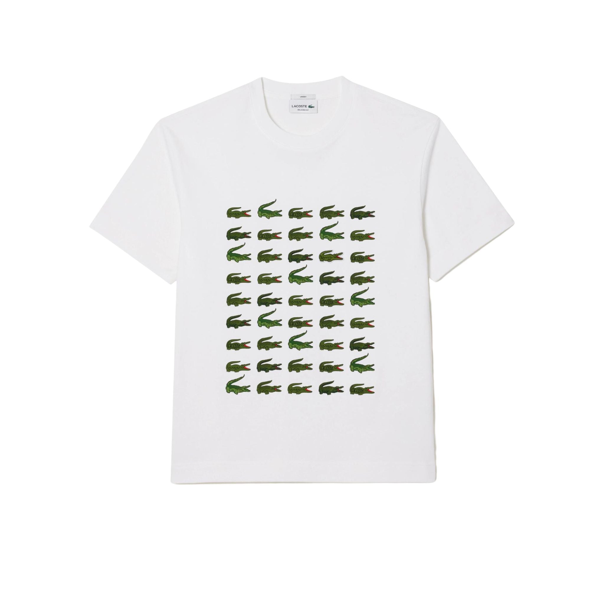 Camisetas Lacoste Hombre Tee-Shirt · Rojo Marron · imagen 4