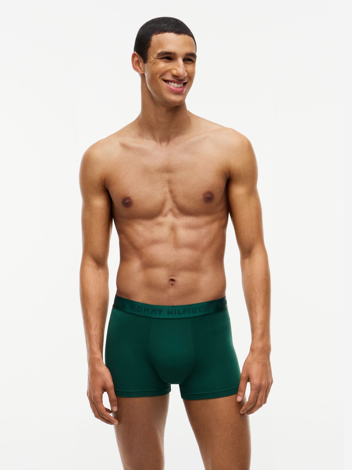 Pack 3 Bóxers Trunk Verde/Burdeos/Azul | Tommy Hilfiger · imagen 2