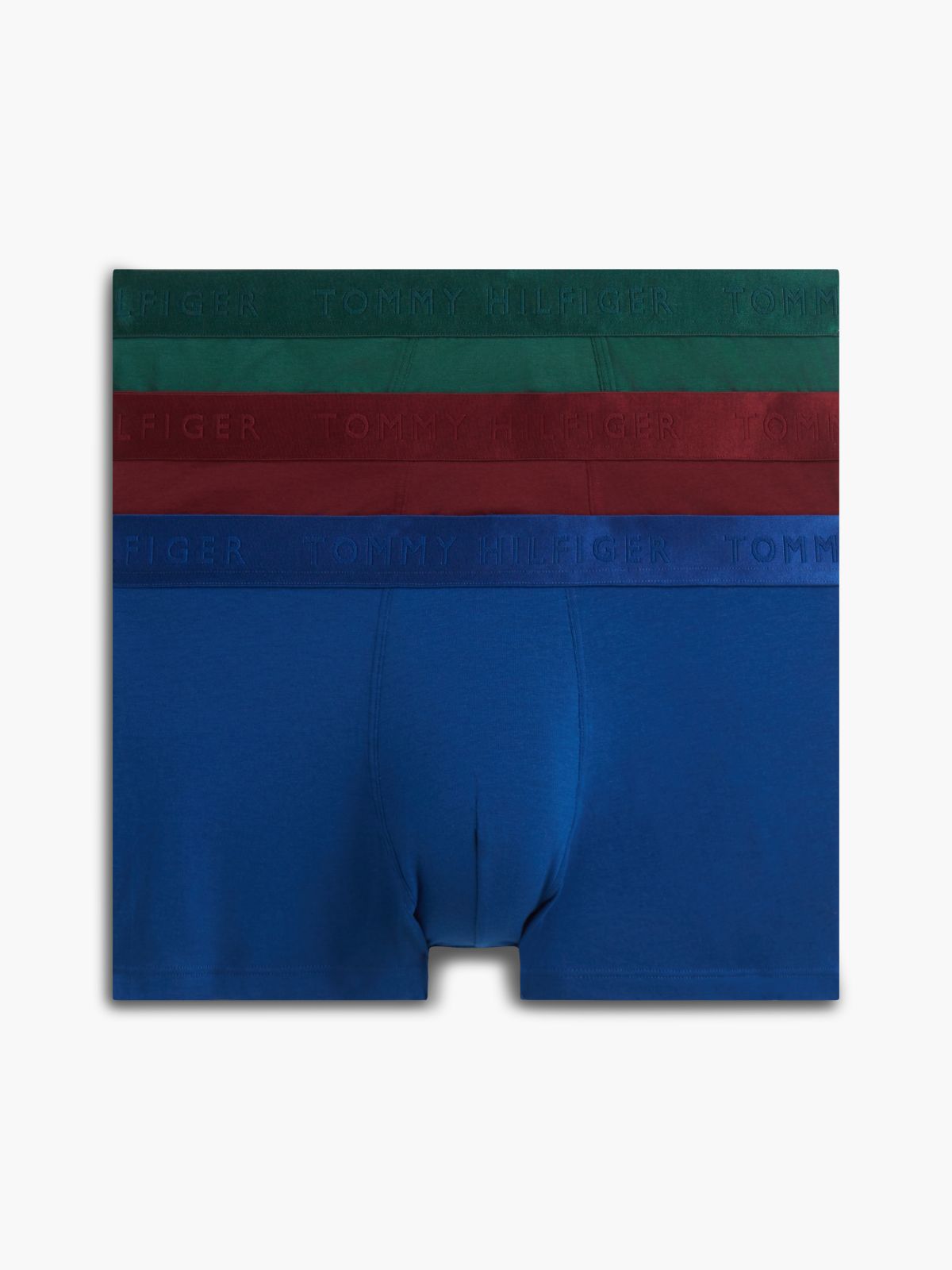 Pack 3 Bóxers Trunk Verde/Burdeos/Azul | Tommy Hilfiger · imagen 1