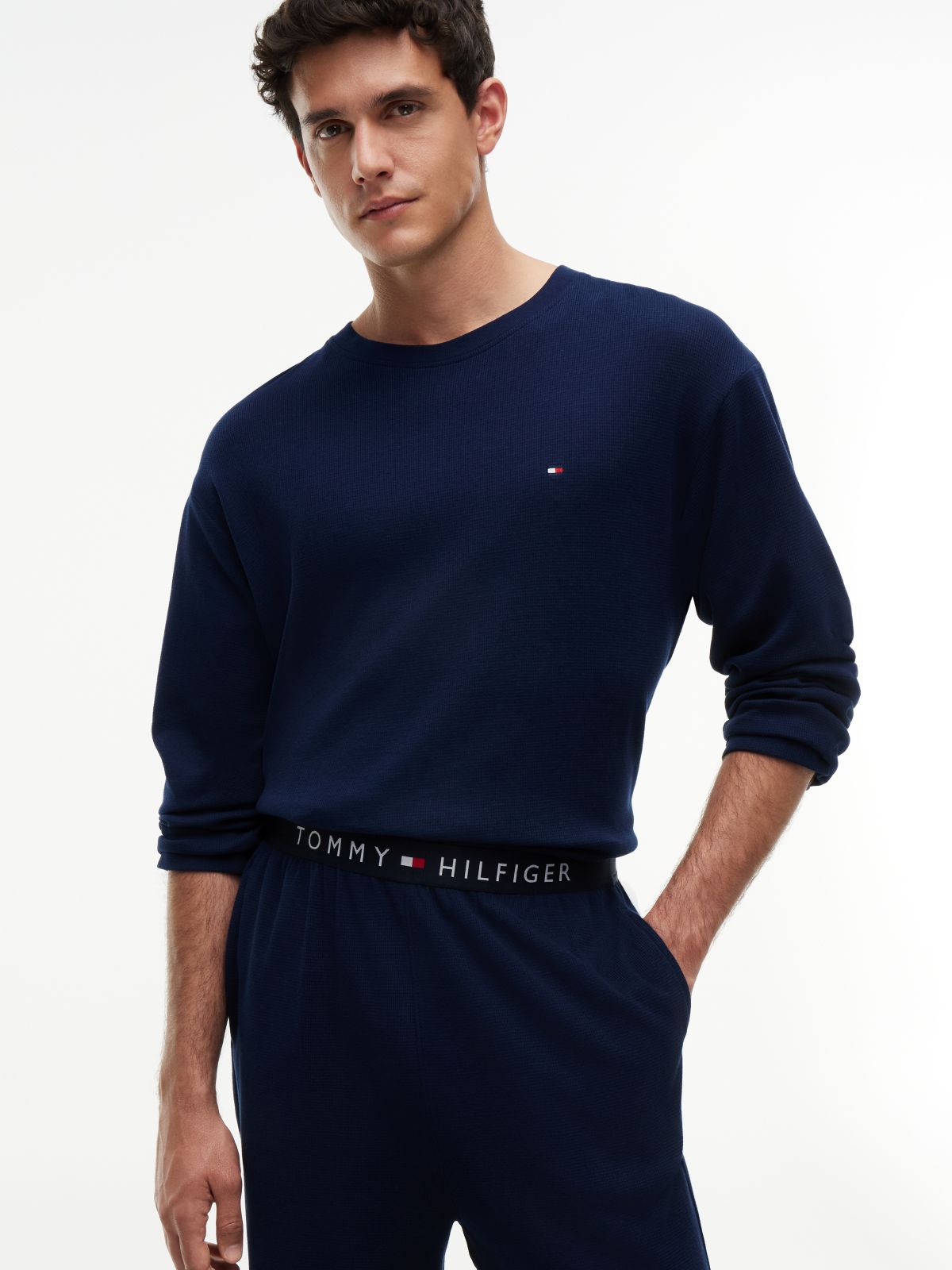 Pijama Largo Waffle Azul Marino | Tommy Hilfiger · imagen 3