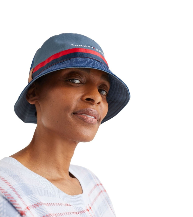 Tommy Hilfiger Sombreros y Gorros Gorro Established Tape Bucket · Marrón Negro