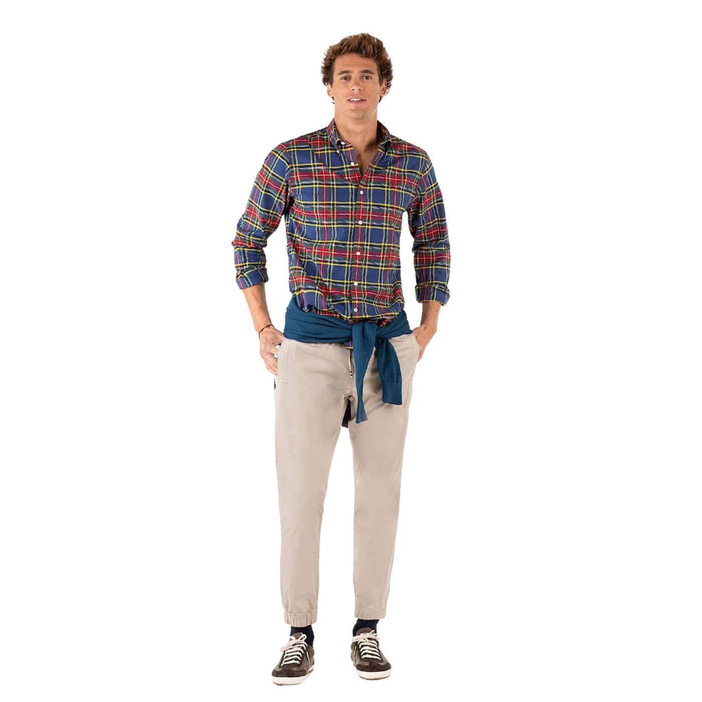 Camisa Cuadros Tartan Azulon Perfil Amarillo | El Ganso · imagen 4