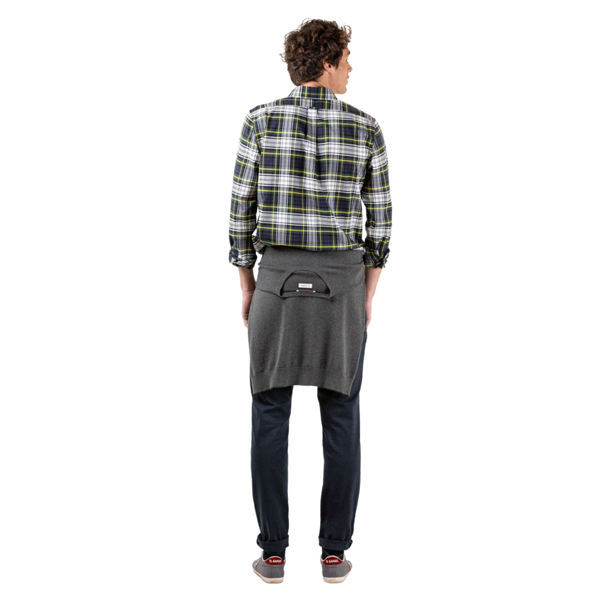 Camisa Cuadros Tartan Marino Perfil Amarillo | El Ganso · imagen 5