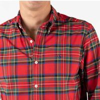 Thumbnail for 1050W220056 Camisas El Ganso Hombre Camisa Cuadros Tartan Rojo Perfil Amarillo