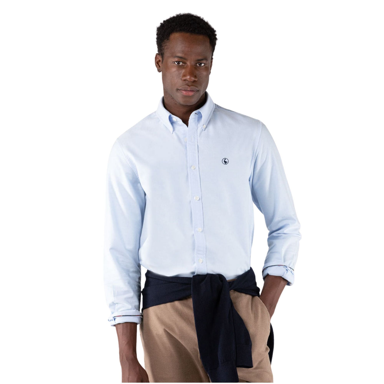 Camisa Oxford Celeste El Ganso para un Estilo Distinguido