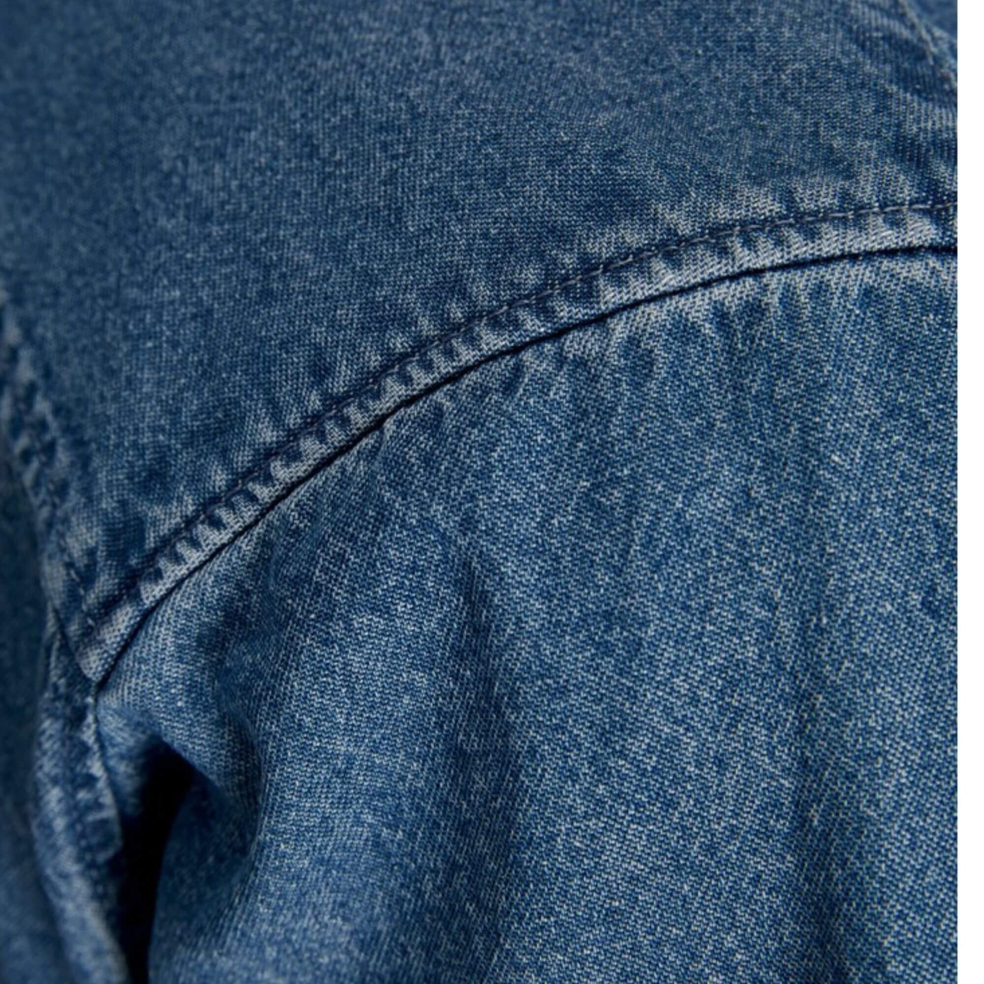 JACK and JONES Camisa Jjplain Kansas Denim Shirt Ss Blue | Jack & Jones · imagen 3