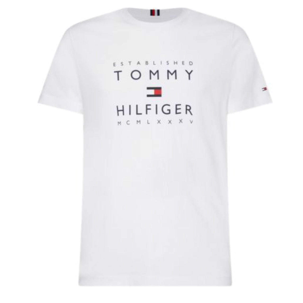 Mw0Mw29377Zew Camisetas Tommy Hilfiger Hombre Established Stacked Tee