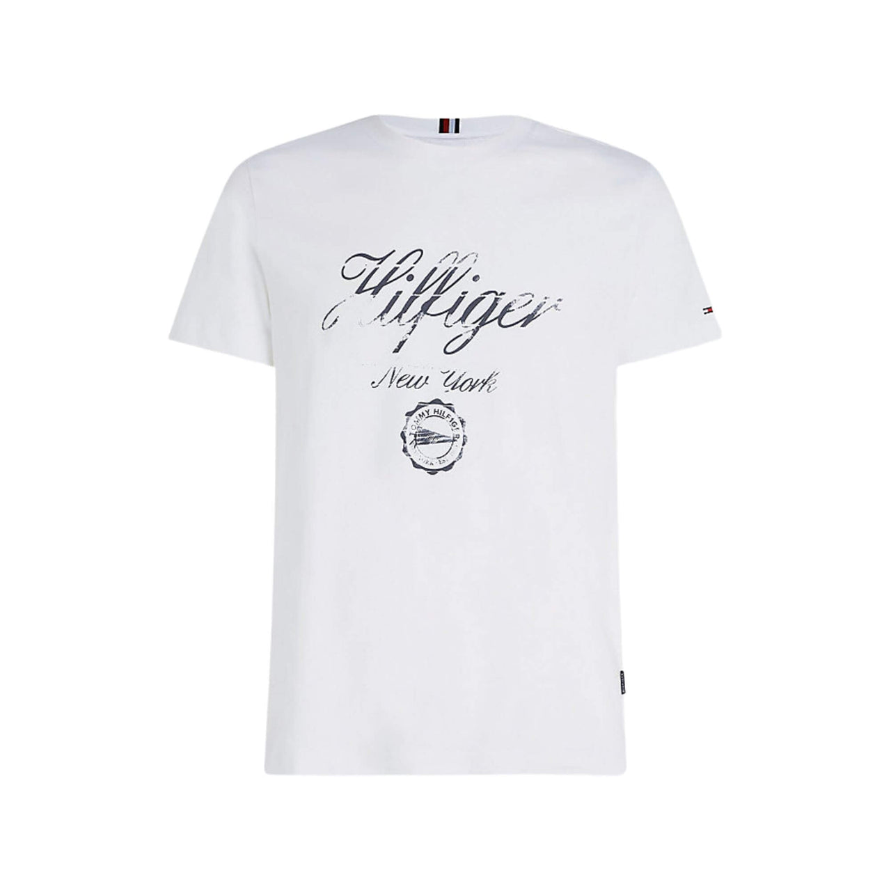 Mw0Mw30040Ybr Camisetas Tommy Hilfiger Hombre Faded Script Print Tee