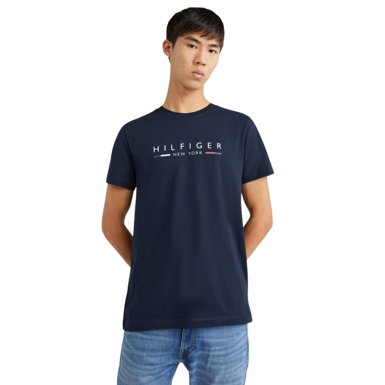 Mw0Mw29372Dw5 Camisetas Tommy Hilfiger Hombre Hilfiger New York Tee