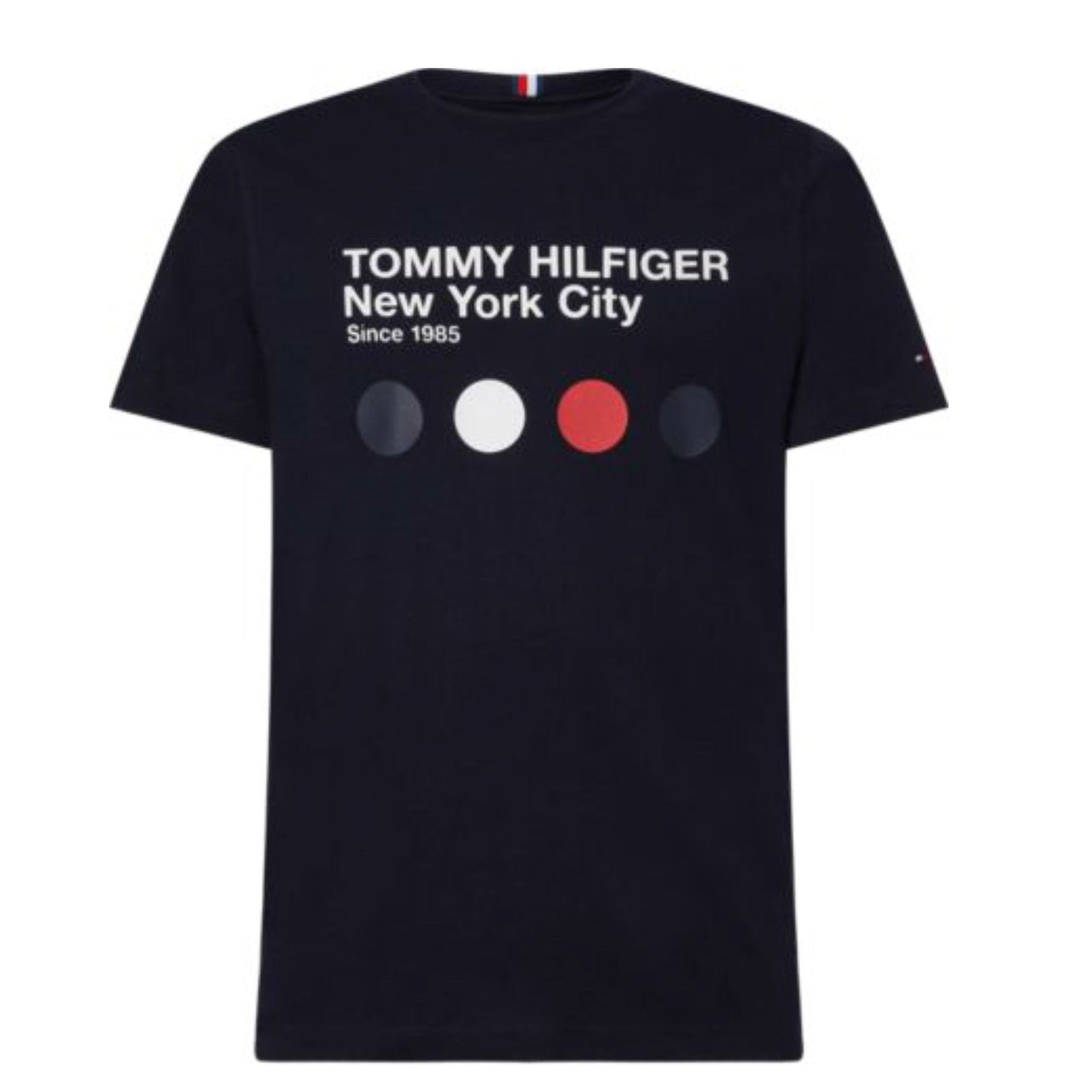 Mw0Mw29389Dw5 Camisetas Tommy Hilfiger Hombre Metro Dot Graphic Tee