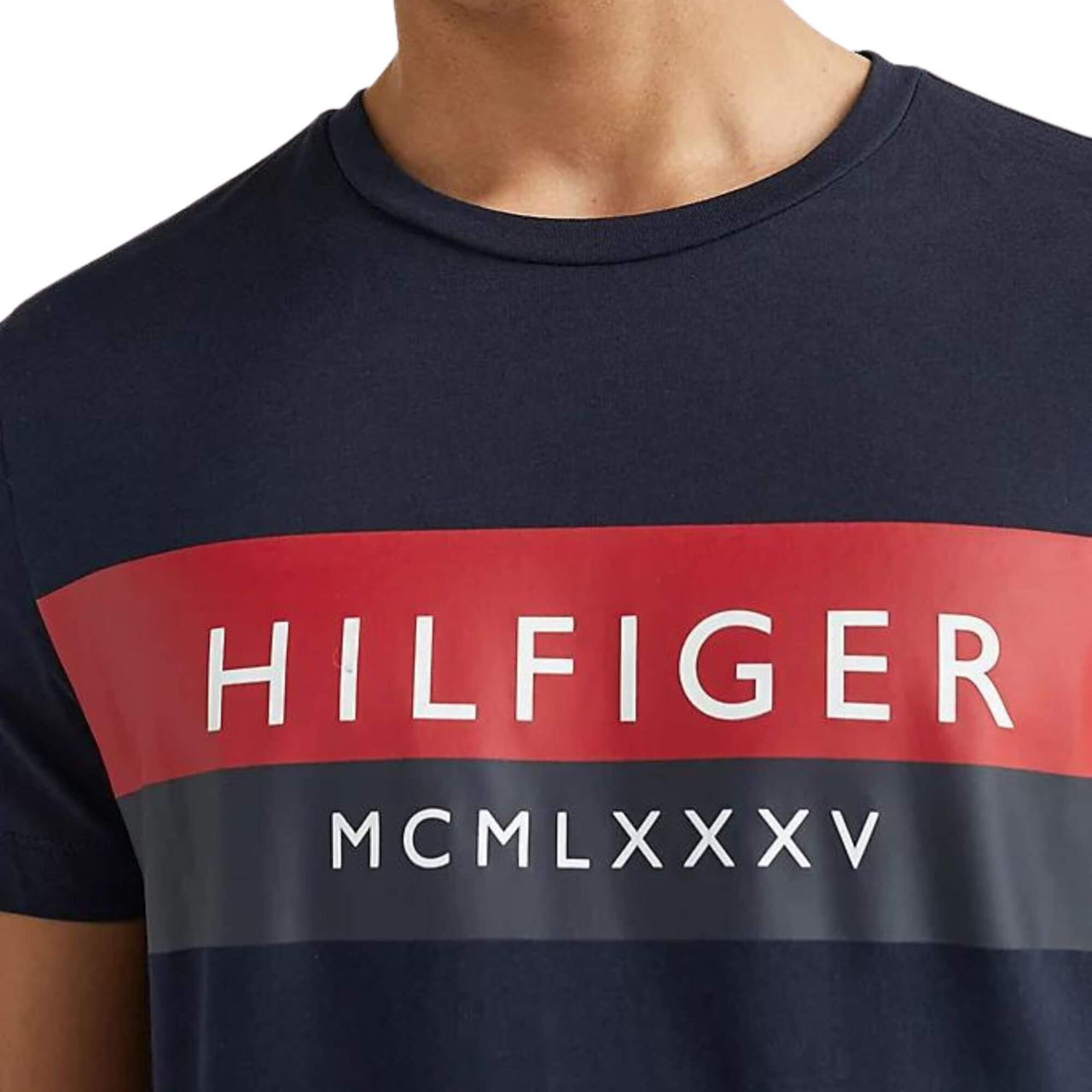 MW0MW28222DW5 Camiseta tommy two tone hilfiger tee