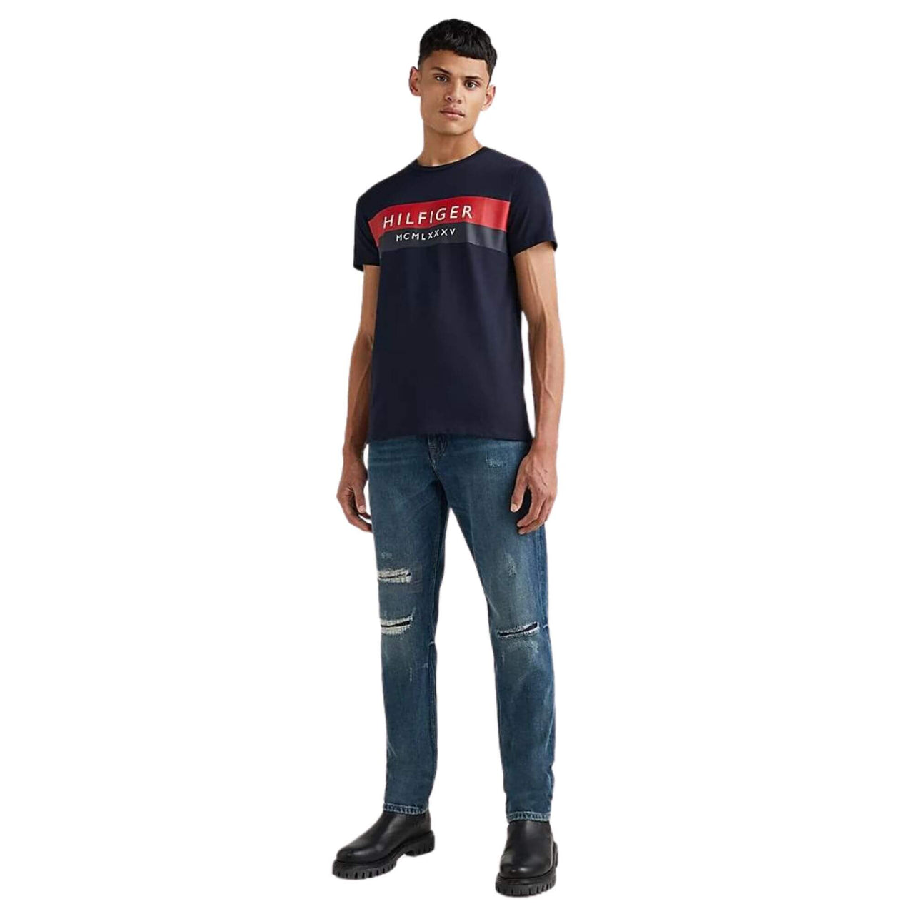 MW0MW28222DW5 Camiseta tommy two tone hilfiger tee