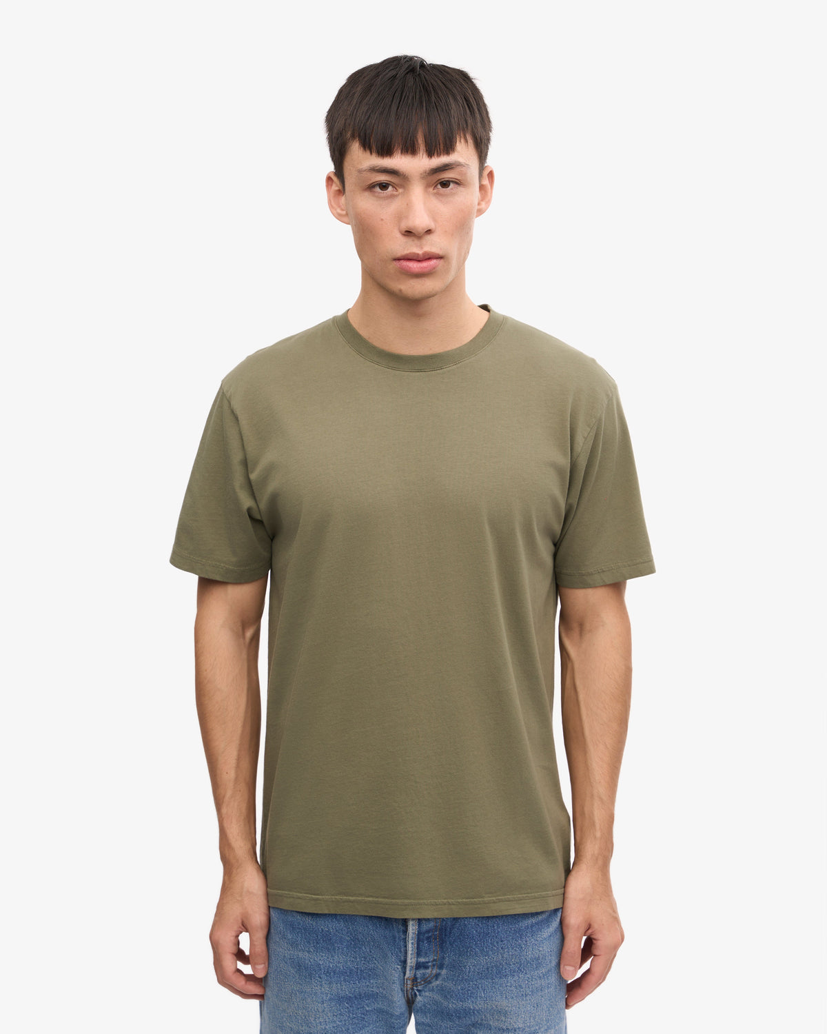 Camiseta Clasica Organica Verde Oliva Empolvado | Colorful Standard · imagen 2