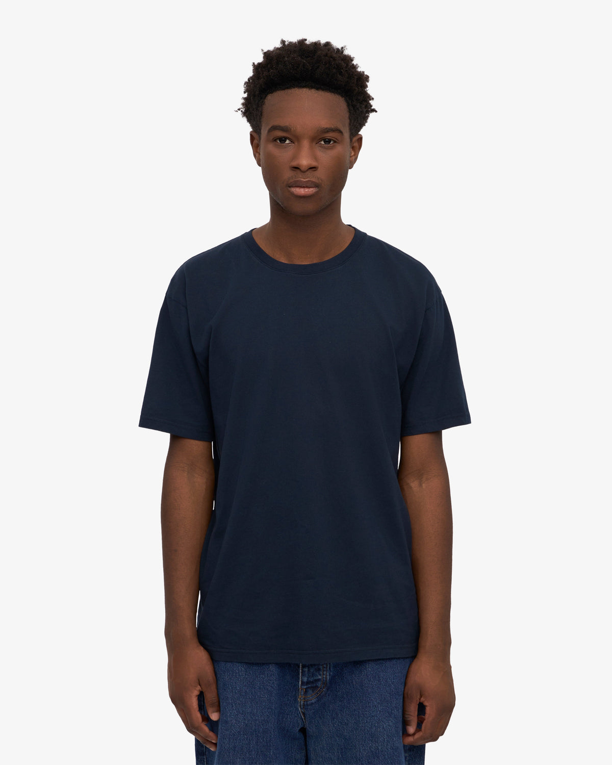 Camiseta Clasica Organica Azul Marino | Colorful Standard · imagen 2