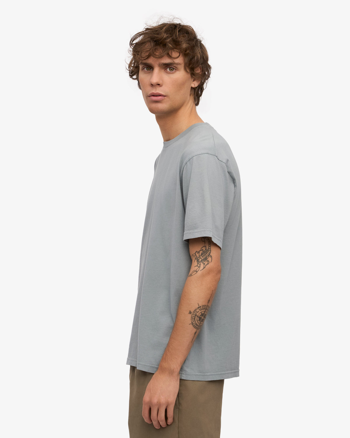 Camiseta Clasica Organica Azul Acero | Colorful Standard · imagen 3