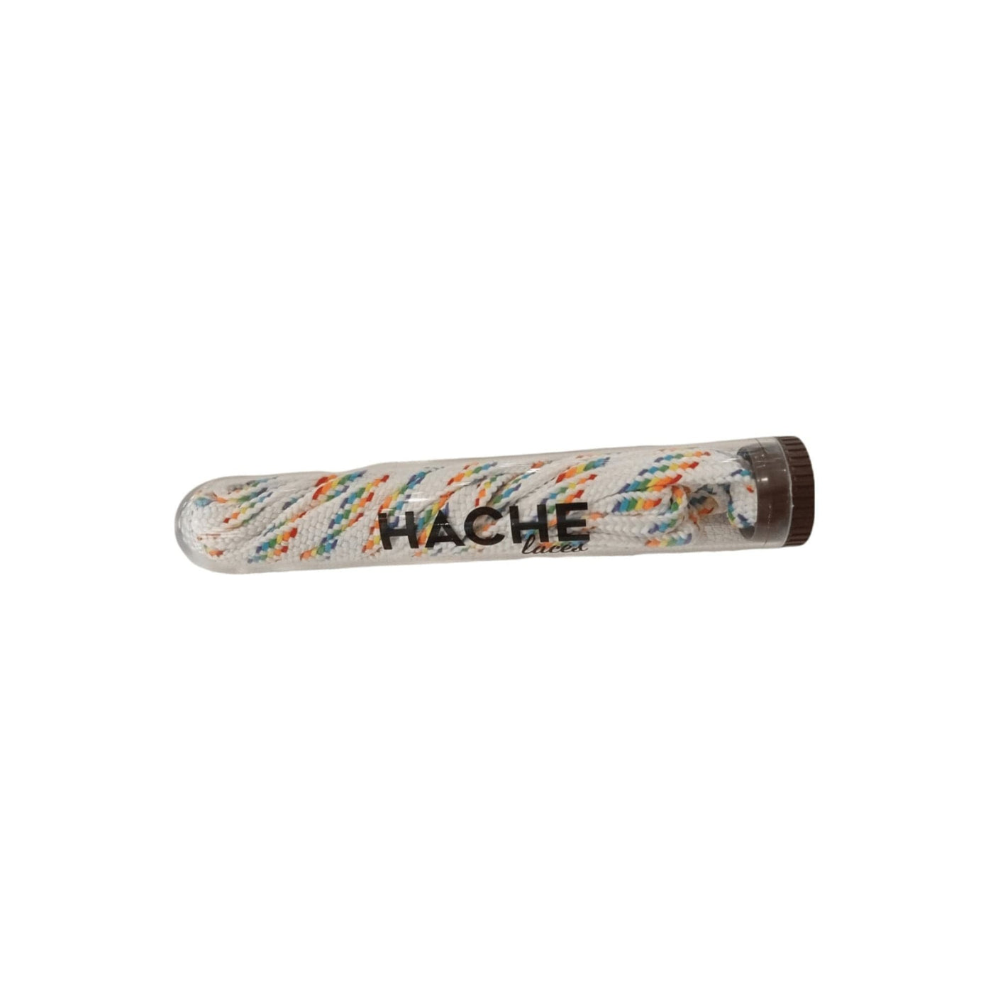 Gorra Cordones Planos Blanco Arcoiris Cordones Planos | Hache Laces · imagen 1
