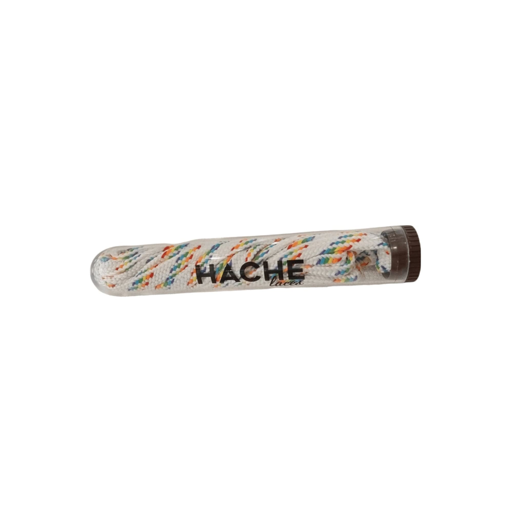 Gorra Cordones Planos Blanco Arcoiris Cordones Planos | Hache Laces · imagen 1