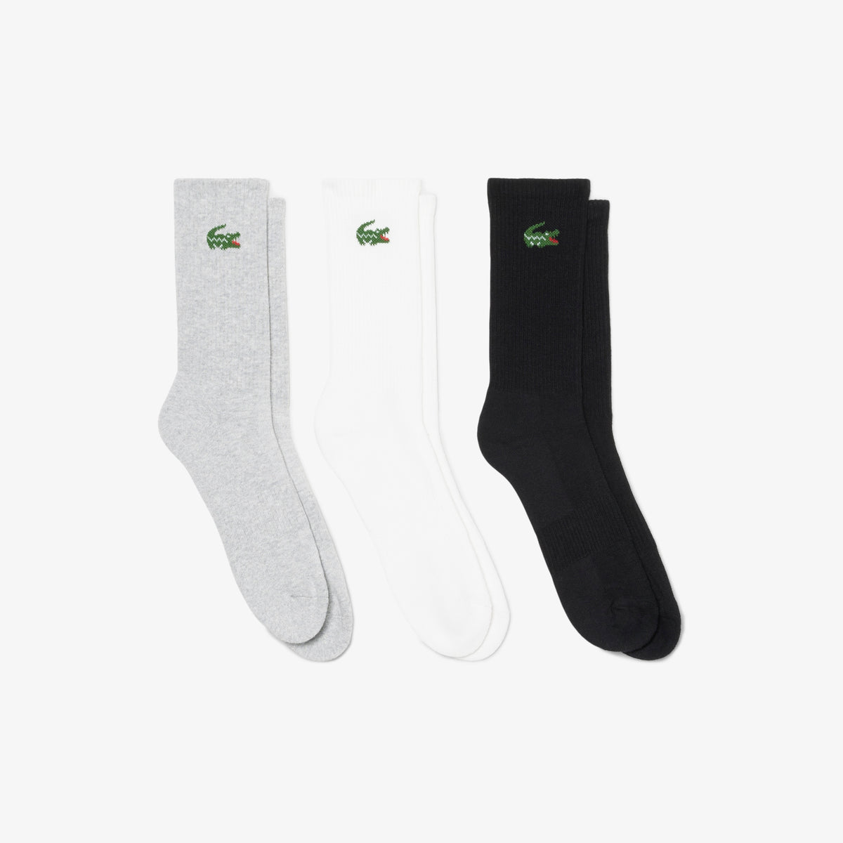 Pack 3 Calcetines Largos Sport Blanco/Gris Jaspeado-Negro RA9246 | Lacoste · imagen 1