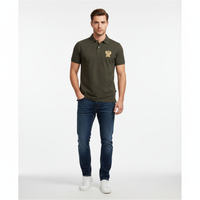 Thumbnail for Polo Vinson Hombre Forest Night - Julio Algodón Premium