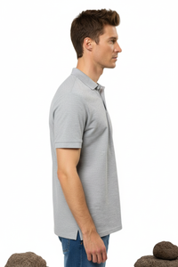 Thumbnail for 104140Grey Melange Polos Vinson Hombre Vin Polo Mike Men