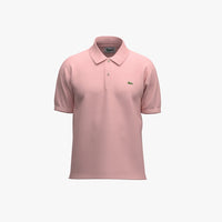 Thumbnail for L1221ADY  Polo Hombre Lacoste Short Sleeved Ribbed Collar Shirt Rosa