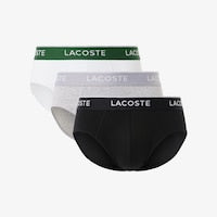 3-Pack Stretch Cotton Briefs Black/Green-Navy Blue + Black/White-Silver Chine 8H5702-00 | Lacoste · imagen 2