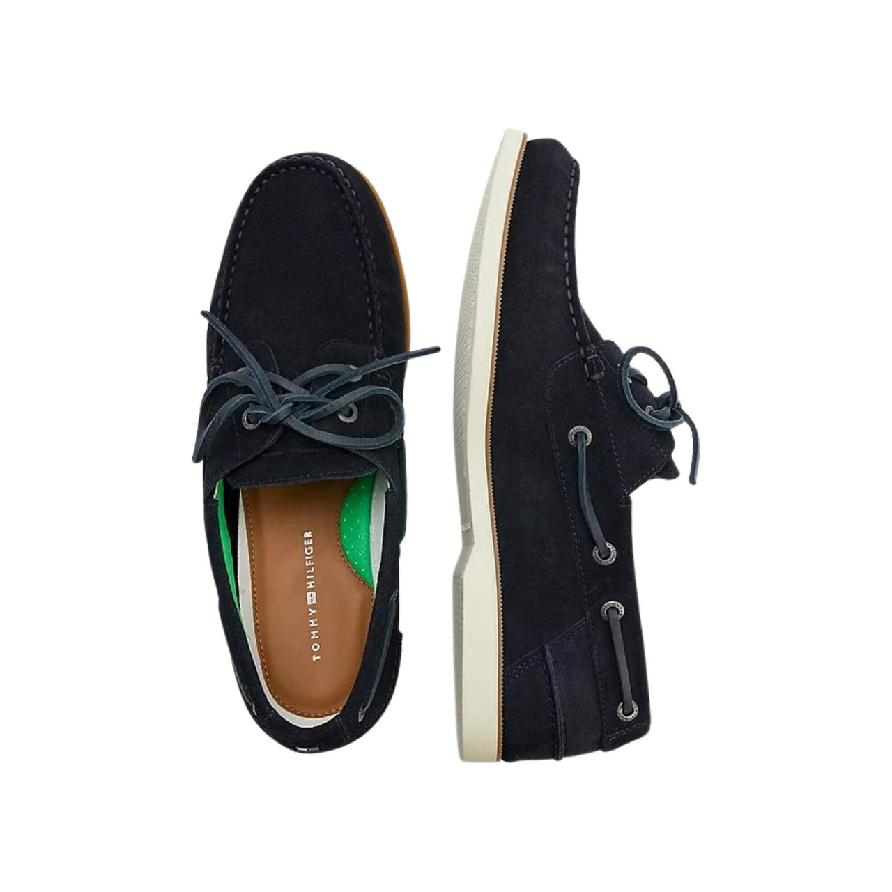 Fm0Fm04505Dw5 Nauticos Tommy Hilfiger Hombre Th Boat Shoe Core Suede