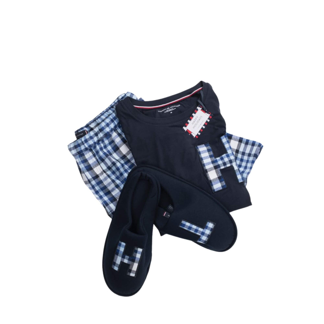 UM0UM026220Y1 Pijama + zapatillas de casa tommy ls pant flannel slipper set