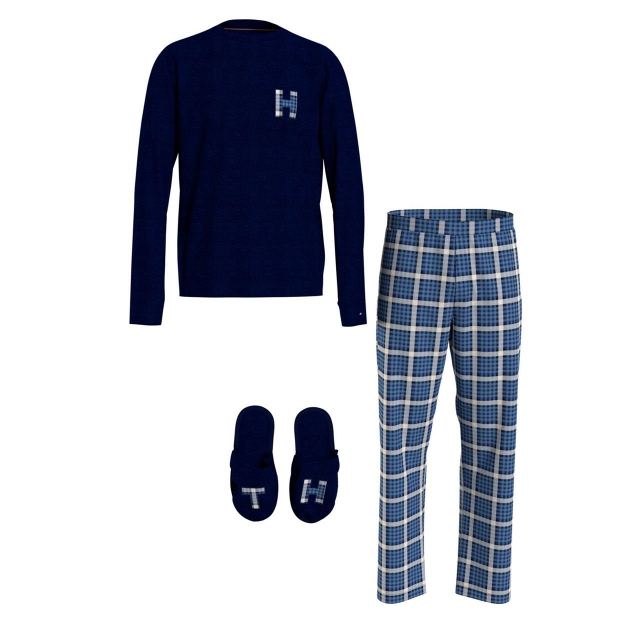 UM0UM026220Y1 Pijama + zapatillas de casa tommy ls pant flannel slipper set