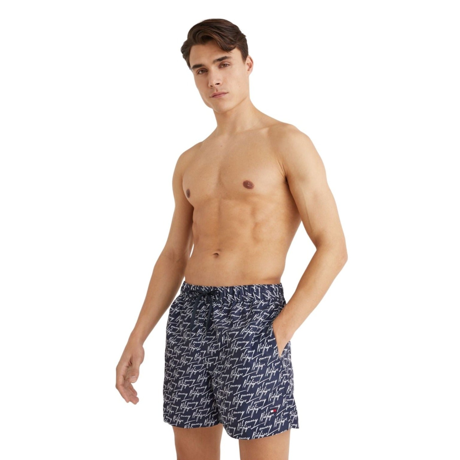 Tommy Hilfiger Bañador Medium Drawstring-print · Negro Azul marino · imagen 5