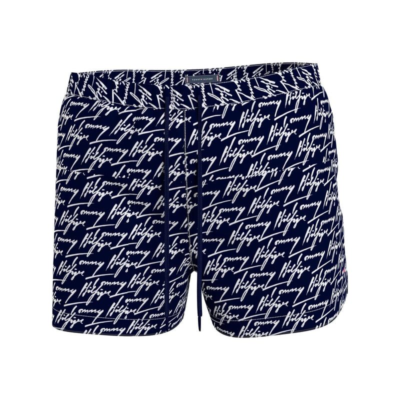 Tommy Hilfiger Bañador Medium Drawstring-print · Negro Azul marino