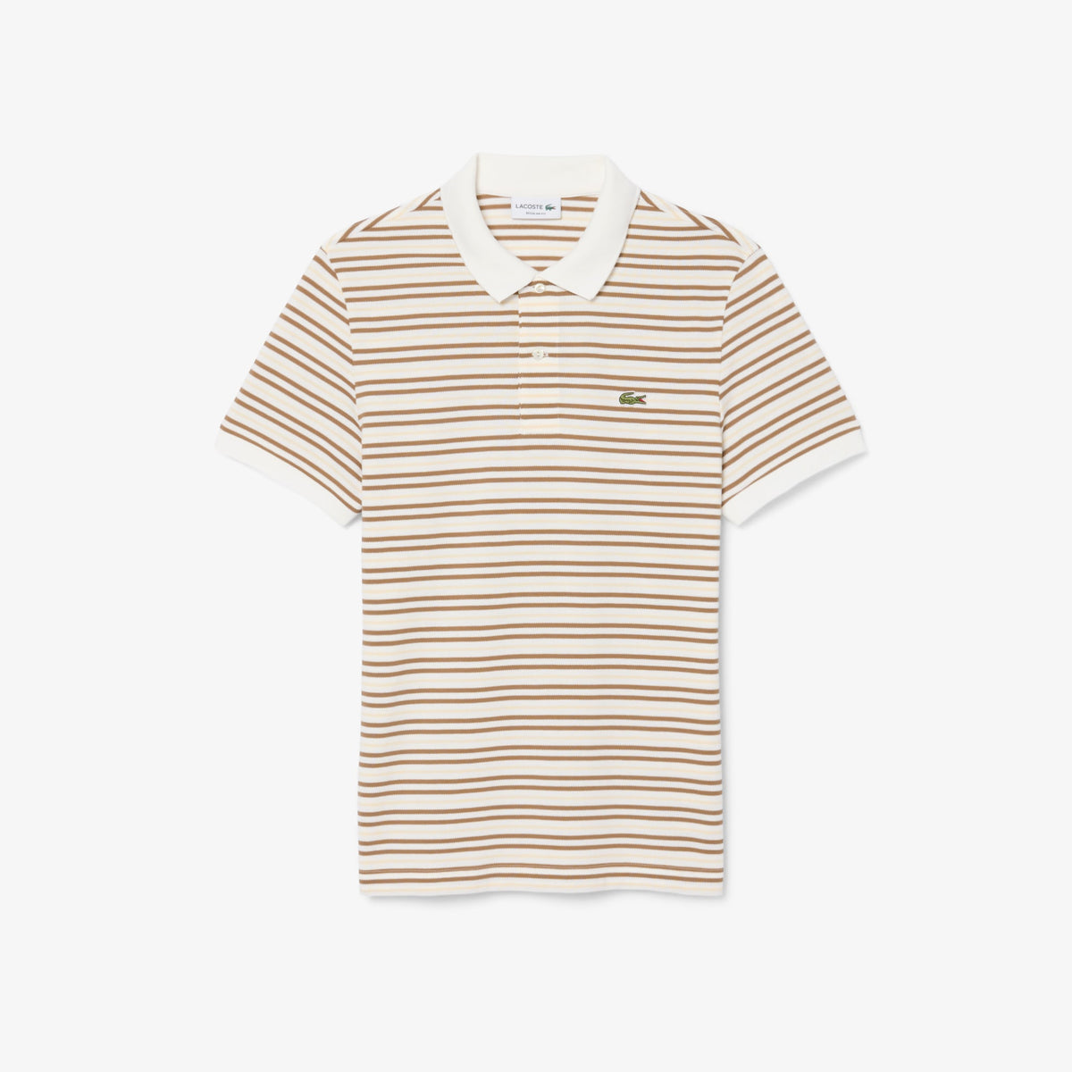 Polo Rayas Mini-Pique Regular Fit Beige (Cookie/Flour) PH0871 | Lacoste · imagen 1