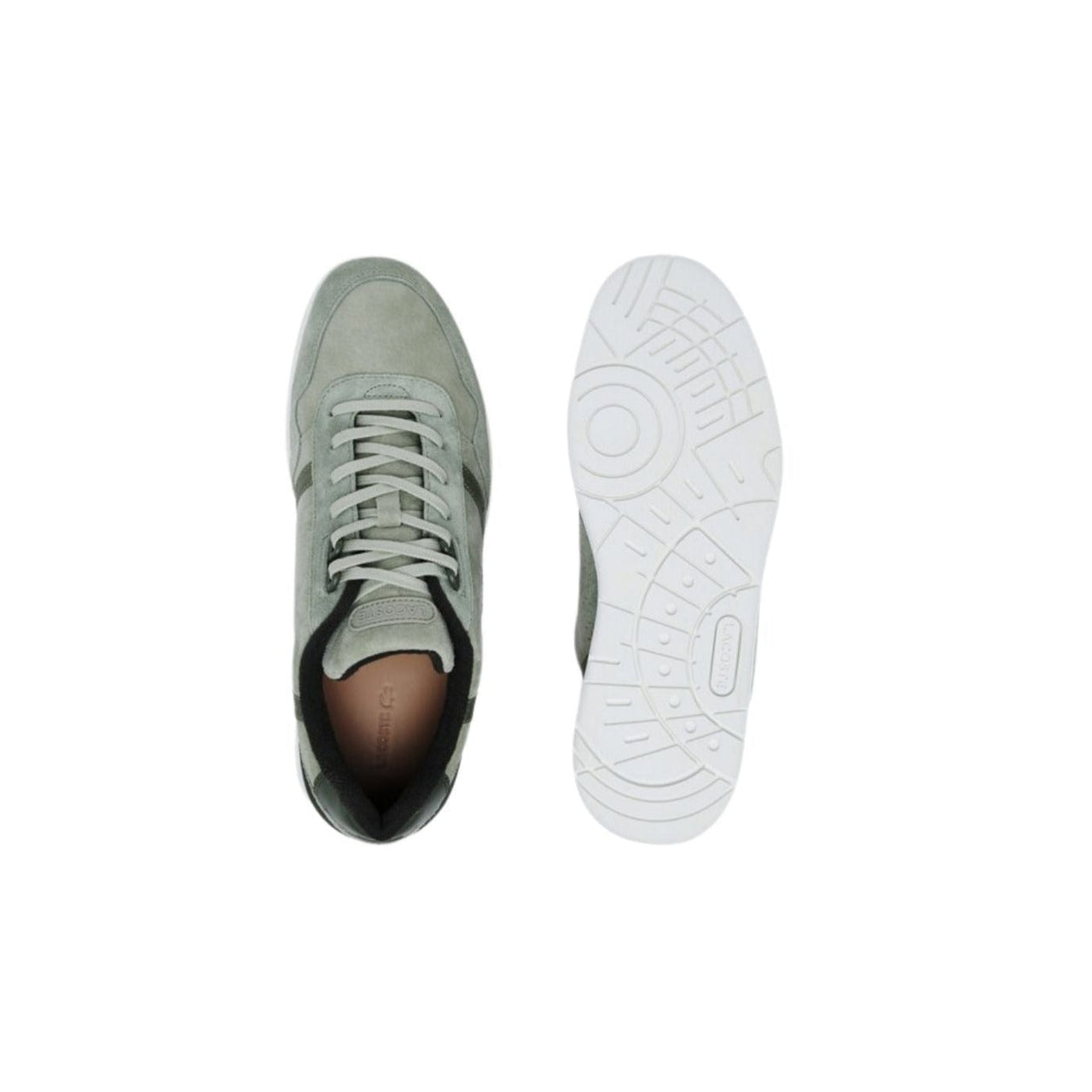 44SMA0082AAK Zapatillas lacoste 44sma0082 - men's t-clip leather earth tone pack sneakers