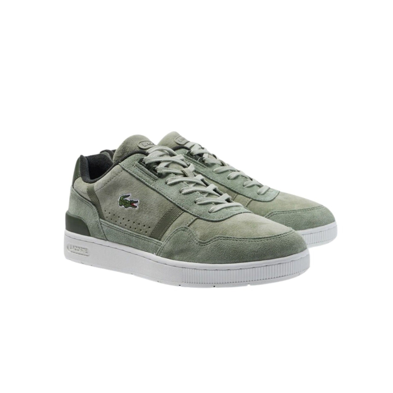 44SMA0082AAK Zapatillas lacoste 44sma0082 - men's t-clip leather earth tone pack sneakers