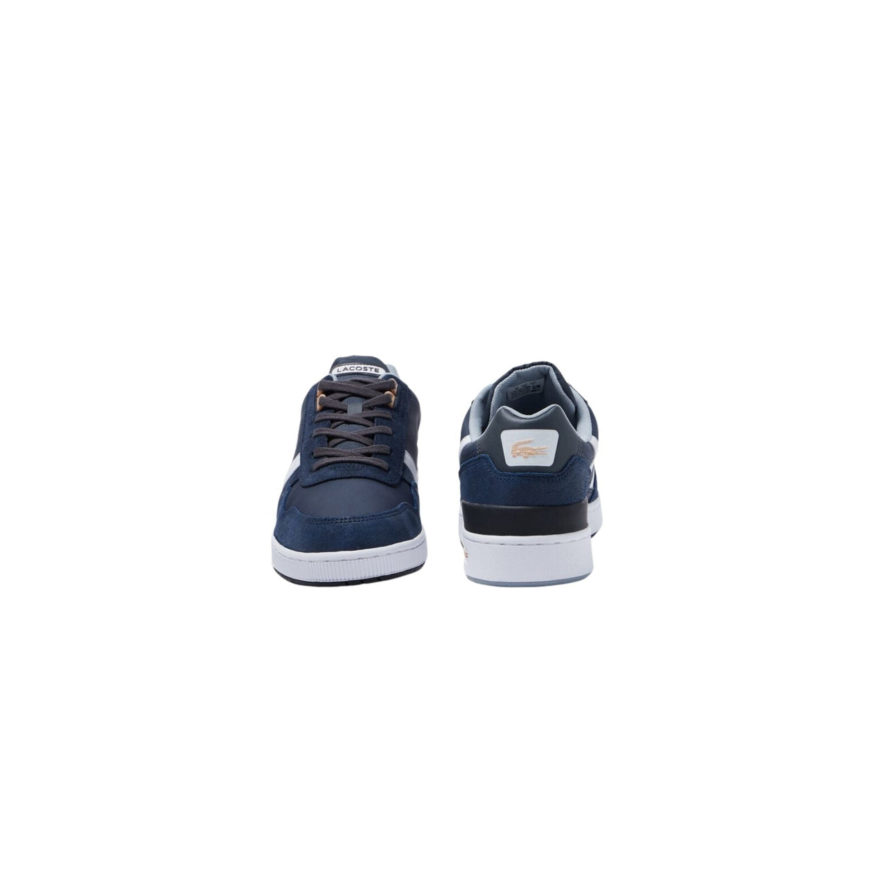 44SMA0034092 Zapatillas lacoste  men's t-clip leather and suede sneakers