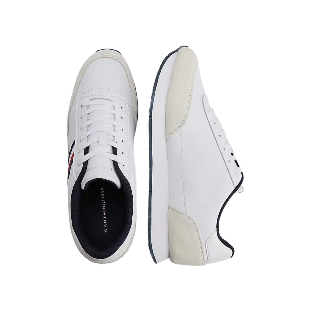 Fm0Fm04397Ybr Zapatillas Tommy Hilfiger Hombre Core Eva Runner Corporate Lea