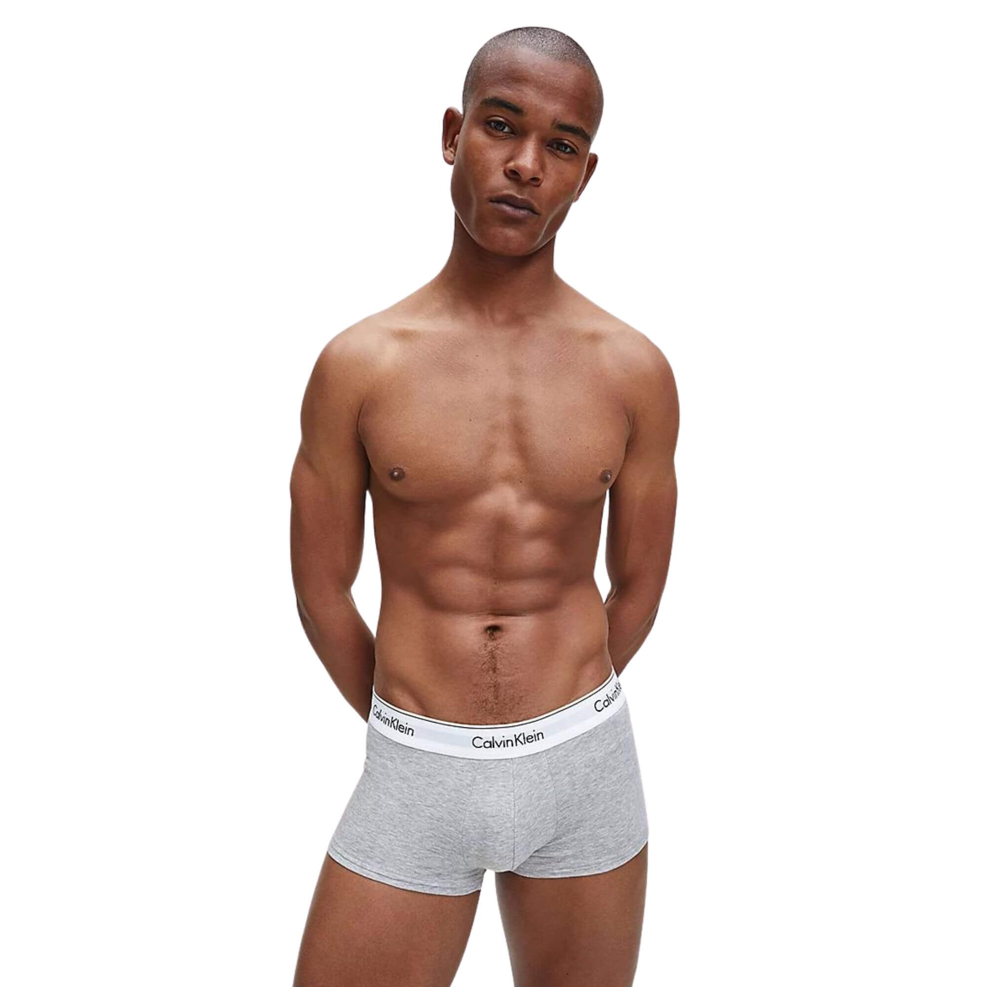 0000u2664g998 Calzoncillo Boxer Calvin Klein 3P Low Rise Trunk · Negro Gris ref. 0000u266 · imagen 6
